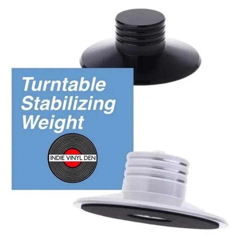 Turntable Weight Stabilizer for Vinyl Records by Indie Vinyl Den Black