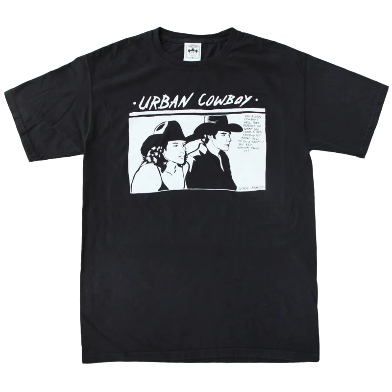 Urban Cowboy Unisex Black Tee