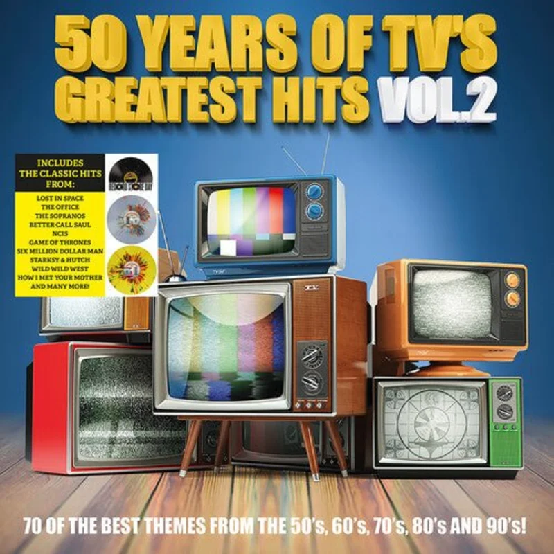 VARIOUS - 50 YEARS OF TV'S GREATEST HITS, VOL. 2 (2LP/SPLATTER VINYL) (RSD) Vinyl LP