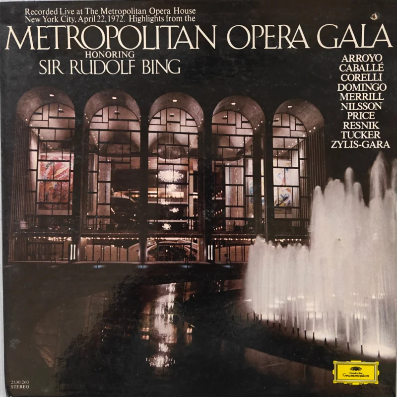 Various Artists - Highlights From Metropolitan Opera Gala Honouring Sir Rudolph Bing ( (Used Vinyl - VG+) PJ Marketplace