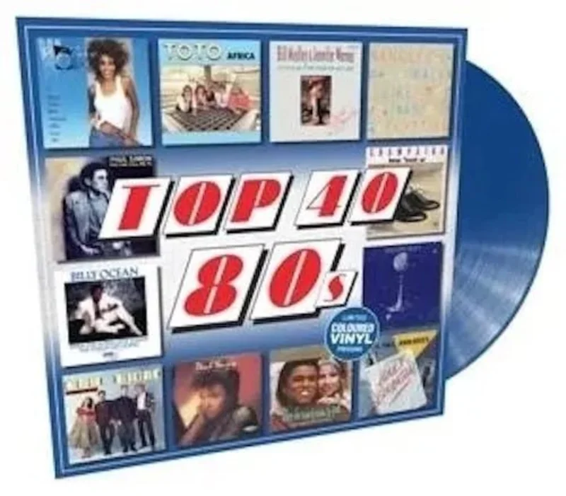 Various Artists - Top 40 80s - Blue Color Vinyl Record