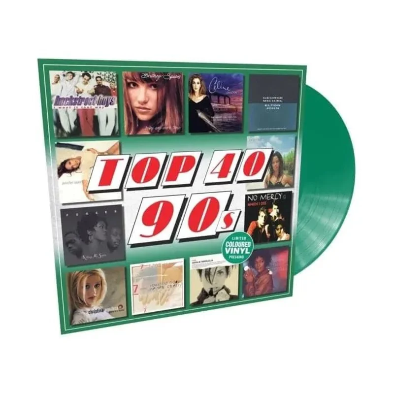 Various Artists - Top 40 90s - Green Color Vinyl Record