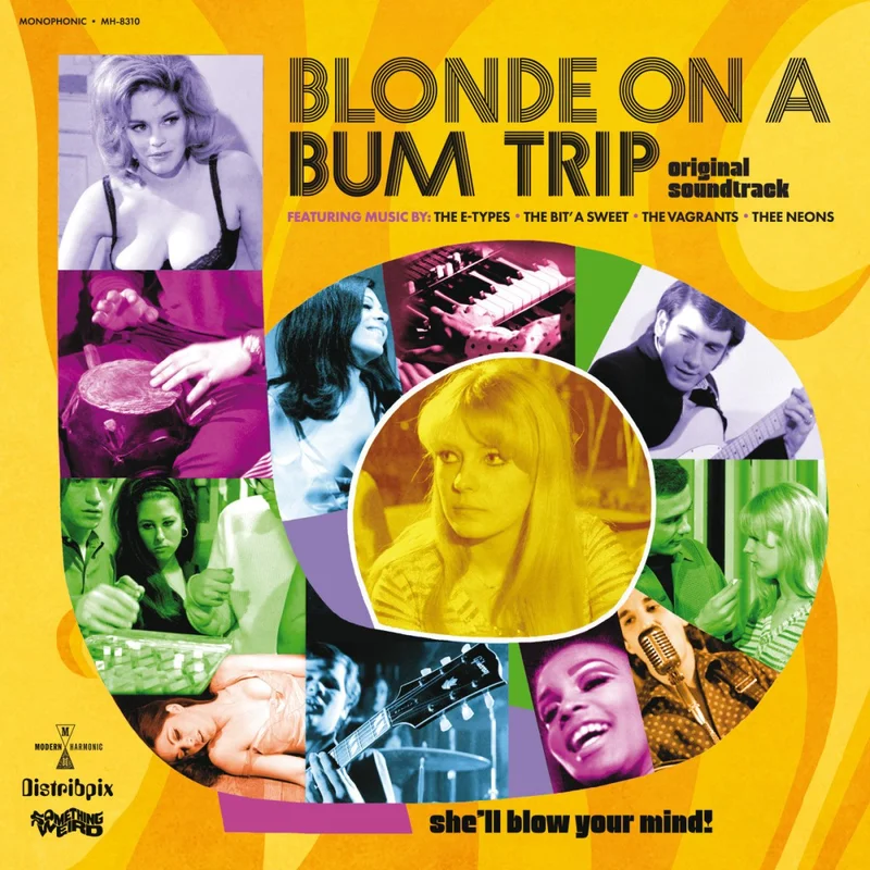 Various - Blonde on a Bum Trip (Original Soundtrack) (Clear & Orange Swirl Color) Vinyl LP