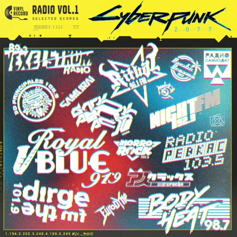 Various - Cyberpunk 2077 Radio Vol. 1 (Opaque Yellow Color) Vinyl LP