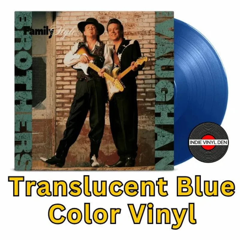 VAUGHAN BROTHERS - Family Style - Translucent Blue Color Vinyl Record