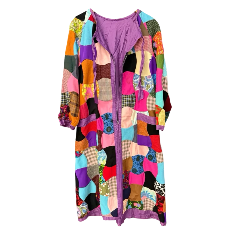 Vintage 70s Patchwork Dress