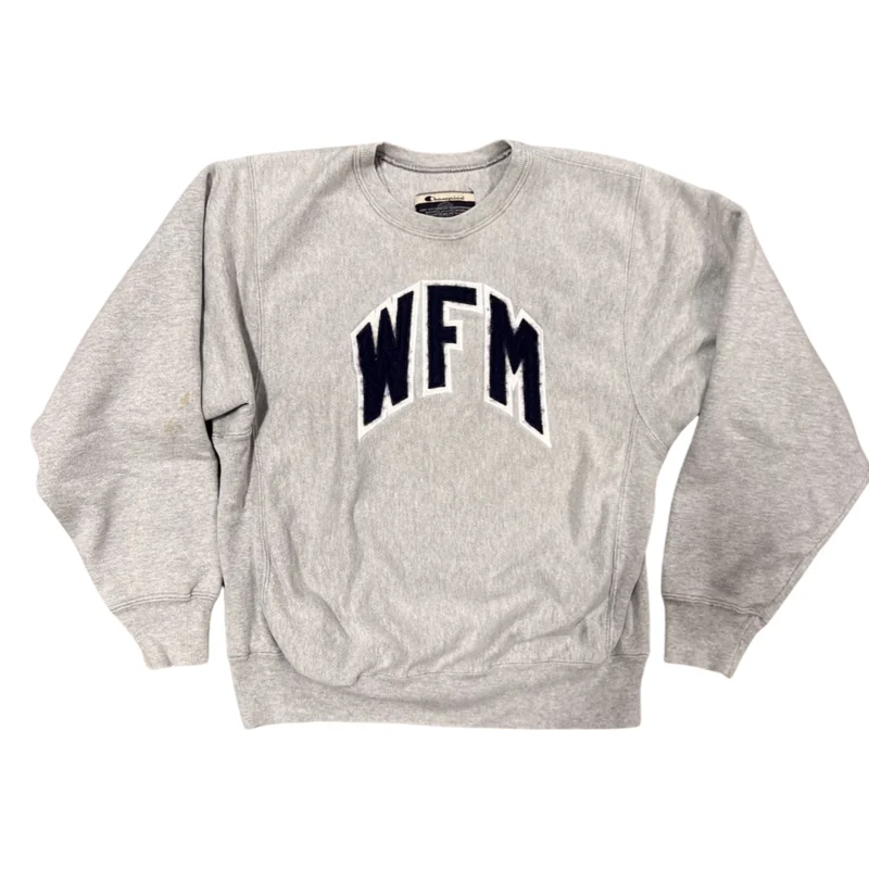 Vintage 90's Champion Reverse Weave WFM Felt Letter Sweatshirt (S)