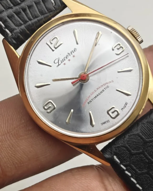 Vintage Lucerne Hand Winding Men's Watch
