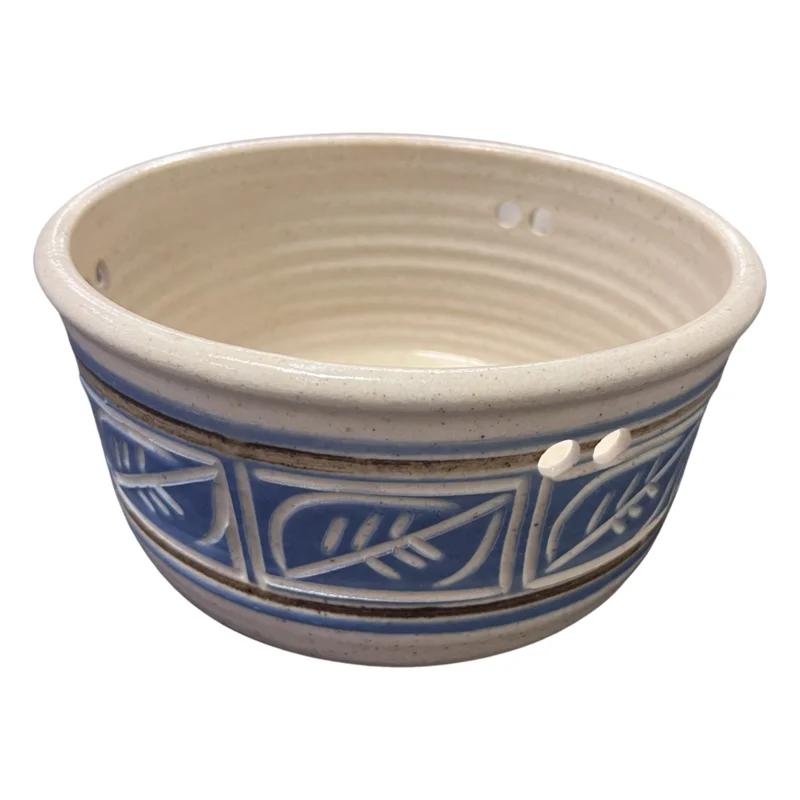 Vintage Stoneware Hanging Fruit Bowl
