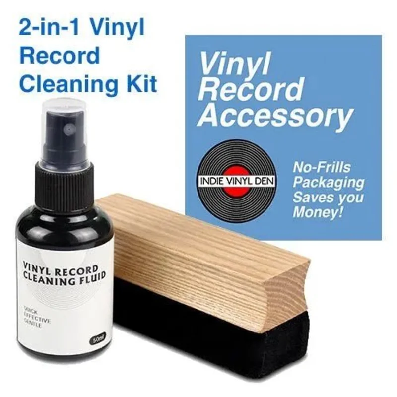 Vinyl Record Cleaning Brush 2-in-1 Set  by Indie Vinyl Den