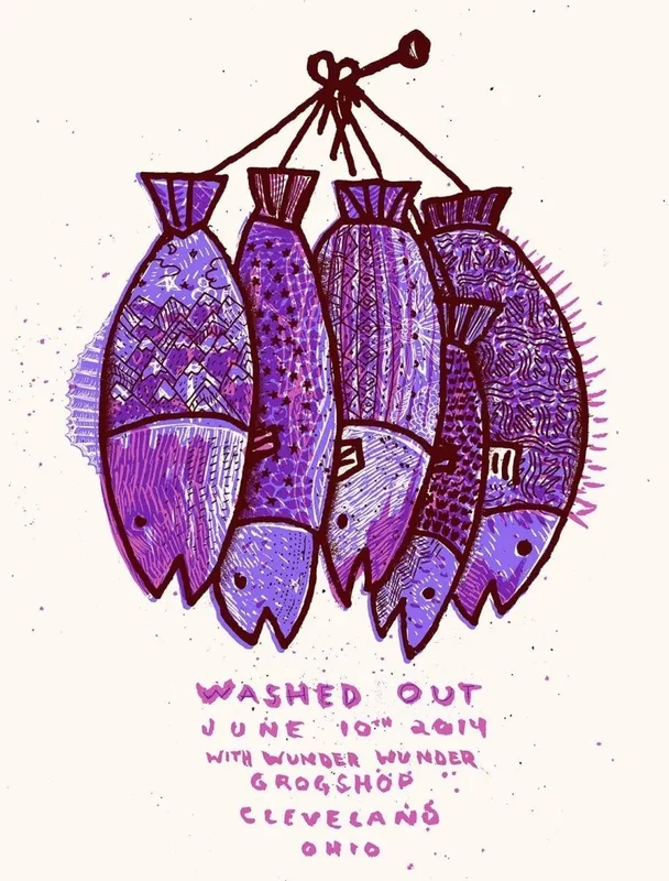 Washed Out - Grog Shop Cleveland Gig Poster