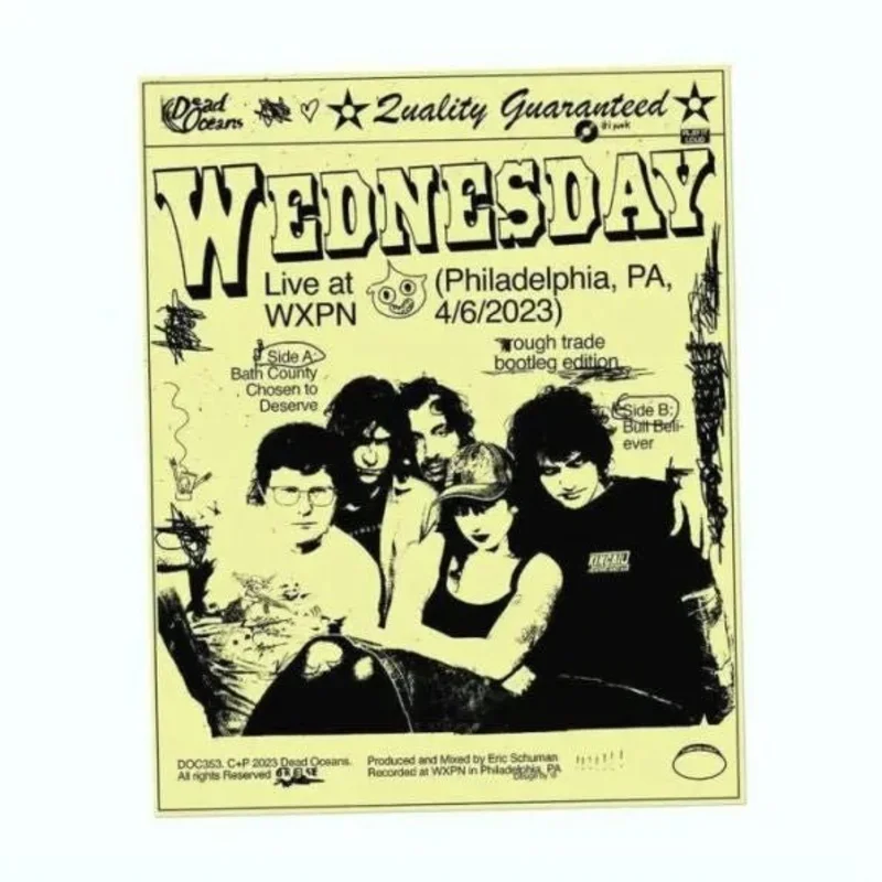Wednesday - Live At WXPN Philadelphia PA 4/6/2023 - Pink Color Vinyl Record