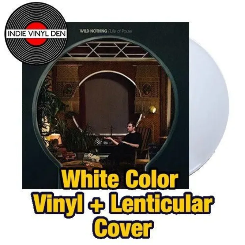 Wild Nothing - Life of Pause- 3D Lenticular Colver + Signed Print Color Vinyl Record