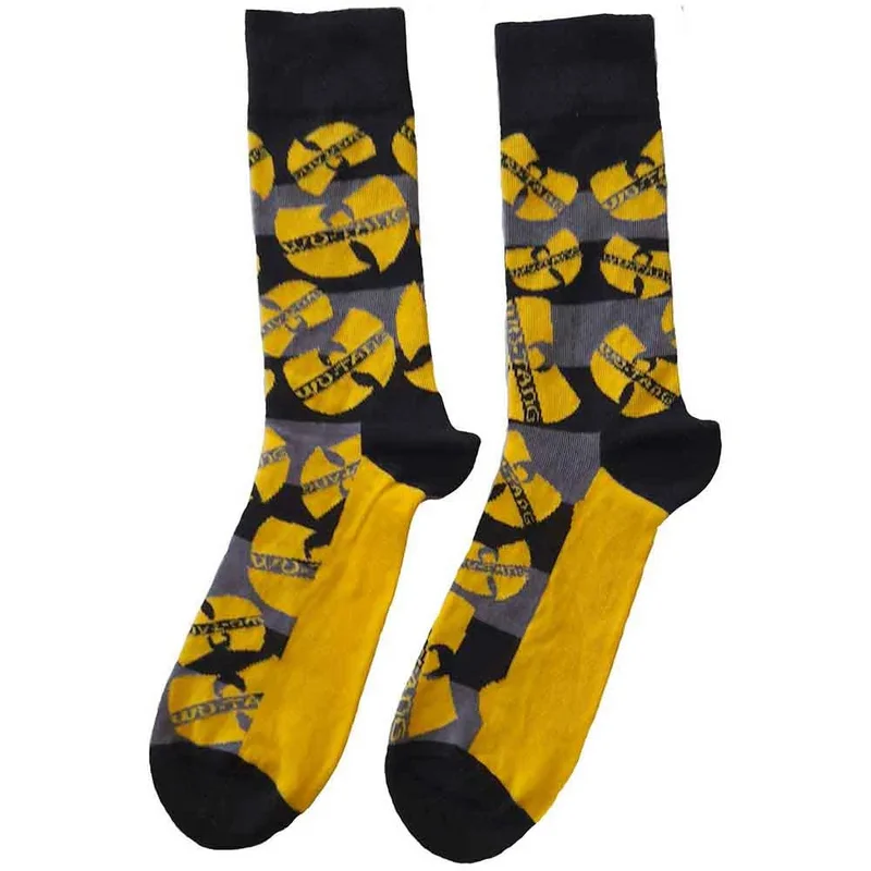 Wu Tang Clan - Yellow Logos Socks