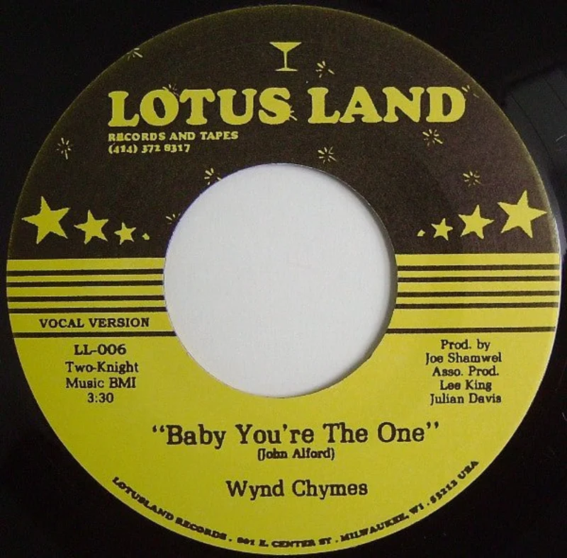 Wynd Chymes - Baby You're The One (Record Store Day UK 2025) Vinyl 7"