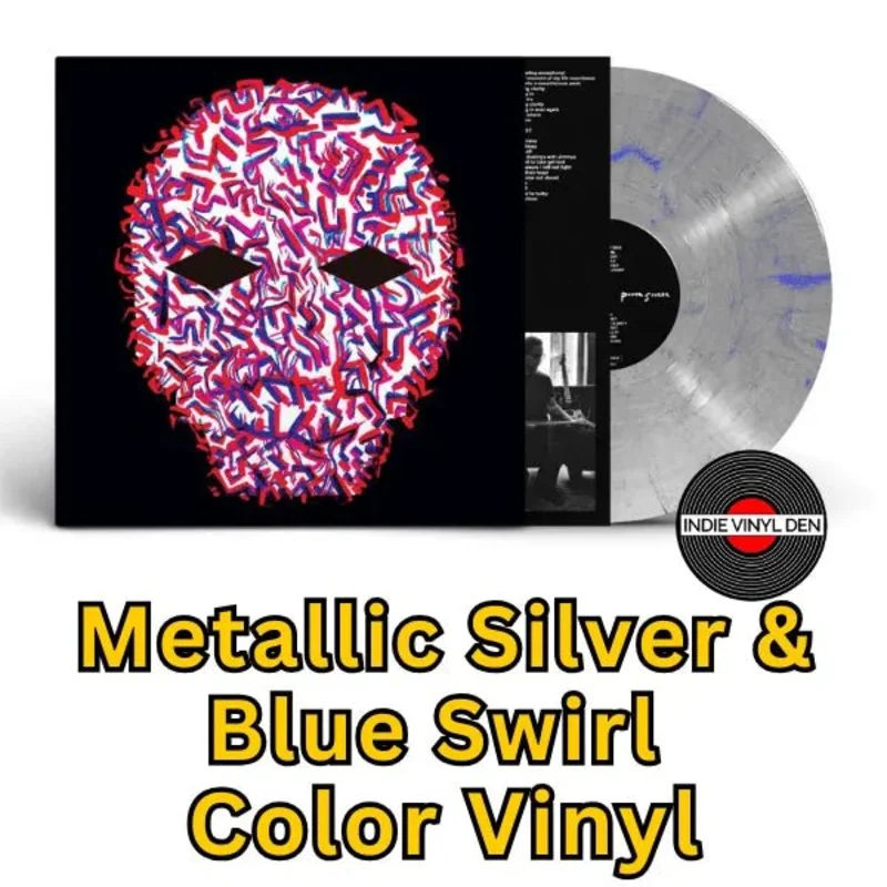 Young Widows - Power Sucker - Metallic Silver & Blue Swirl Color Vinyl Record