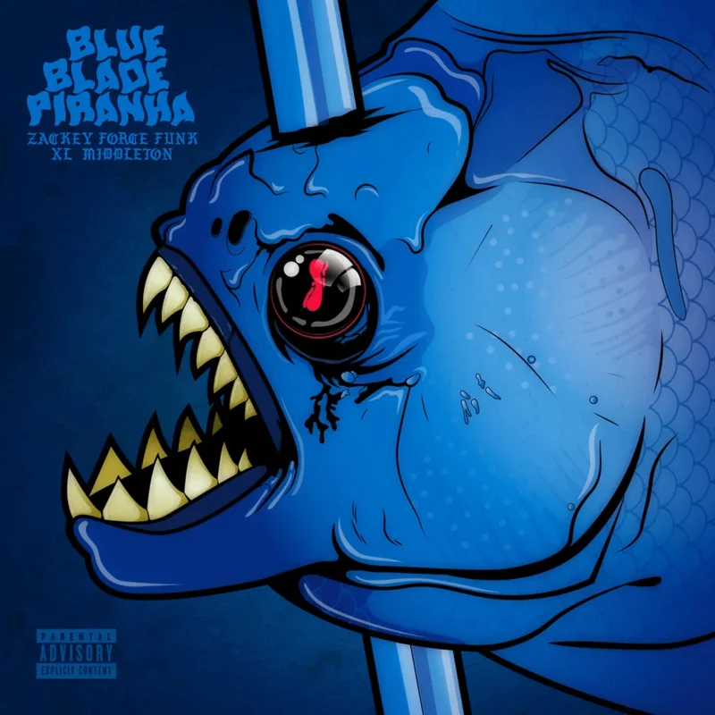 Zackey Force Funk & XL Middleton - Blue Blade Piranha Vinyl LP